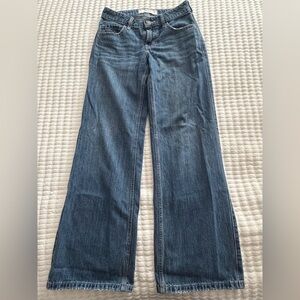 Hollister Wide-Leg Jeans in Denim Blue
